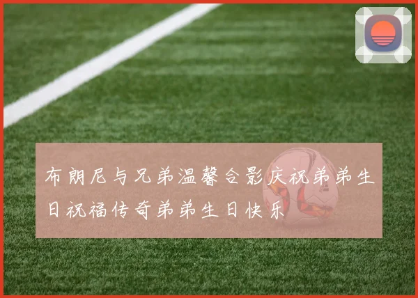 布朗尼与兄弟温馨合影庆祝弟弟生日祝福传奇弟弟生日快乐
